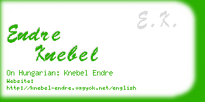 endre knebel business card